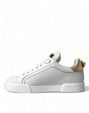 Load image into Gallery viewer, Dolce &amp; Gabbana Elegant Portofino White Leather Sneakers
