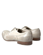 Load image into Gallery viewer, Dolce &amp; Gabbana White Distressed Leather Brogue Dress Shoes
