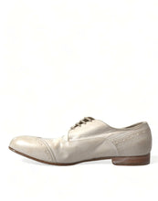 Load image into Gallery viewer, Dolce &amp; Gabbana White Distressed Leather Brogue Dress Shoes
