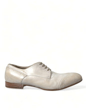 Load image into Gallery viewer, Dolce &amp; Gabbana White Distressed Leather Brogue Dress Shoes
