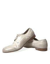 Load image into Gallery viewer, Dolce &amp; Gabbana White Distressed Leather Brogue Dress Shoes
