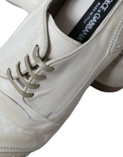 Load image into Gallery viewer, Dolce &amp; Gabbana White Distressed Leather Brogue Dress Shoes
