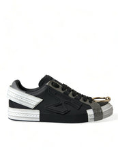 Load image into Gallery viewer, Dolce &amp; Gabbana Black Leather Portofino Low Top Men Sneakers Shoes
