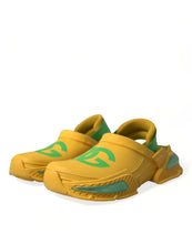 Load image into Gallery viewer, Dolce &amp; Gabbana Yellow Green Rubber Clogs Men Slippers Men Shoes
