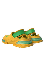 Load image into Gallery viewer, Dolce &amp; Gabbana Yellow Green Rubber Clogs Men Slippers Men Shoes
