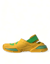 Load image into Gallery viewer, Dolce &amp; Gabbana Yellow Green Rubber Clogs Men Slippers Men Shoes
