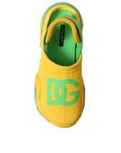 Load image into Gallery viewer, Dolce &amp; Gabbana Yellow Green Rubber Clogs Men Slippers Men Shoes
