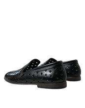 Load image into Gallery viewer, Dolce &amp; Gabbana Black Leather Perforated Loafers Shoes
