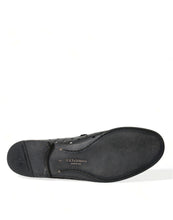 Load image into Gallery viewer, Dolce &amp; Gabbana Black Leather Perforated Loafers Shoes
