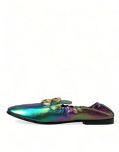 Load image into Gallery viewer, Dolce &amp; Gabbana Multicolor Leather DG Logo Loafer Dress Shoes
