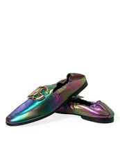 Load image into Gallery viewer, Dolce &amp; Gabbana Multicolor Leather DG Logo Loafer Dress Shoes
