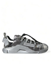 Load image into Gallery viewer, Dolce &amp; Gabbana Silver Lace Up Low Top Men NS1 Sneakers Shoes
