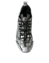 Load image into Gallery viewer, Dolce &amp; Gabbana Silver Lace Up Low Top Men NS1 Sneakers Shoes
