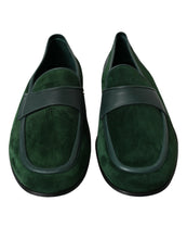 Load image into Gallery viewer, Dolce &amp; Gabbana Green Velvet Slip On Men Loafer Dress Shoes
