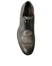 Load image into Gallery viewer, Dolce &amp; Gabbana Brown Leather Lace Up Formal Derby Dress Shoes
