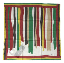 Load image into Gallery viewer, Dolce &amp; Gabbana Multicolor Stripes Square Handkerchief Scarf
