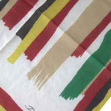 Load image into Gallery viewer, Dolce &amp; Gabbana Multicolor Stripes Square Handkerchief Scarf
