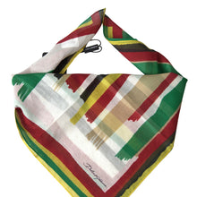 Load image into Gallery viewer, Dolce &amp; Gabbana Multicolor Stripes Square Handkerchief Scarf
