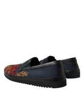 Load image into Gallery viewer, Dolce &amp; Gabbana Multicolor Floral Slippers Men Loafers Shoes
