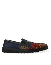 Load image into Gallery viewer, Dolce &amp; Gabbana Multicolor Floral Slippers Men Loafers Shoes
