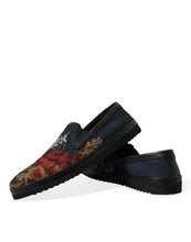 Load image into Gallery viewer, Dolce &amp; Gabbana Multicolor Floral Slippers Men Loafers Shoes
