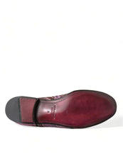 Load image into Gallery viewer, Dolce &amp; Gabbana Pink Printed Crystal Embellished Loafers Dress Shoes
