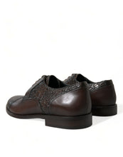 Load image into Gallery viewer, Dolce &amp; Gabbana Brown Exotic Leather Lace Up Oxford Dress Shoes
