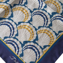 Load image into Gallery viewer, Dolce &amp; Gabbana Multicolor Shell Silk Square Handkerchief Scarf
