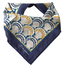 Load image into Gallery viewer, Dolce &amp; Gabbana Multicolor Shell Silk Square Handkerchief Scarf
