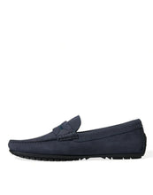 Load image into Gallery viewer, Dolce &amp; Gabbana Blue Calfskin Leather Slip On Moccasin Shoes
