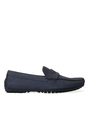 Load image into Gallery viewer, Dolce &amp; Gabbana Blue Calfskin Leather Slip On Moccasin Shoes
