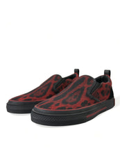 Load image into Gallery viewer, Dolce &amp; Gabbana Red Black Leopard Loafers Men Sneakers Shoes
