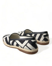 Load image into Gallery viewer, Dolce &amp; Gabbana Beige Black Striped Canvas Espadrilles MONDELLO Shoes
