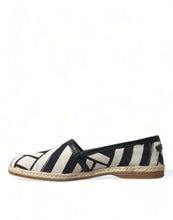 Load image into Gallery viewer, Dolce &amp; Gabbana Beige Black Striped Canvas Espadrilles MONDELLO Shoes
