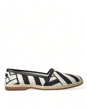 Load image into Gallery viewer, Dolce &amp; Gabbana Beige Black Striped Canvas Espadrilles MONDELLO Shoes
