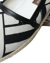 Load image into Gallery viewer, Dolce &amp; Gabbana Beige Black Striped Canvas Espadrilles MONDELLO Shoes
