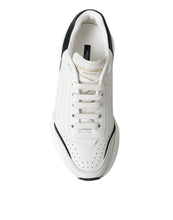 Load image into Gallery viewer, Dolce &amp; Gabbana Chic Black &amp; White Daymaster Leather Sneakers
