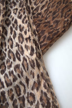 Load image into Gallery viewer, Dolce &amp; Gabbana Brown Leopard Silk Shawl Wrap Foulard Scarf
