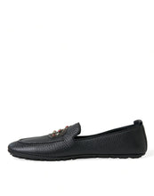 Load image into Gallery viewer, Dolce &amp; Gabbana Black Leather Crystal Embellished Loafers Dress Shoes
