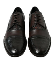 Load image into Gallery viewer, Dolce &amp; Gabbana Brown Exotic Leather Formal Men Dress Shoes
