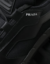 Load image into Gallery viewer, Prada Sleek Low Top Leather Sneakers in Timeless Black
