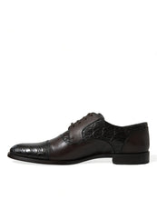 Load image into Gallery viewer, Dolce &amp; Gabbana Brown Exotic Leather Formal Men Dress Shoes
