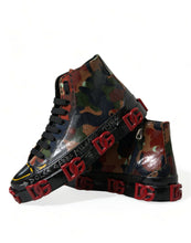 Load image into Gallery viewer, Dolce &amp; Gabbana Multicolor Camouflage High Top Men Sneakers Shoes
