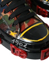 Load image into Gallery viewer, Dolce &amp; Gabbana Multicolor Camouflage High Top Men Sneakers Shoes
