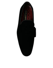 Load image into Gallery viewer, Dolce &amp; Gabbana Black Velvet Loafers Formal Dress Shoes
