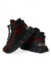 Load image into Gallery viewer, Dolce &amp; Gabbana Burgundy Super King High Top Men Sneakers Shoes
