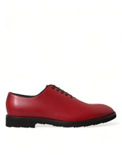 Load image into Gallery viewer, Dolce &amp; Gabbana Red Leather Lace Up Oxford Men Dress Shoes
