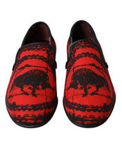 Load image into Gallery viewer, Dolce &amp; Gabbana Red Black Torero Loafers Slippers Men Shoes
