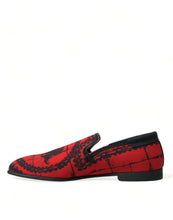 Load image into Gallery viewer, Dolce &amp; Gabbana Red Black Torero Loafers Slippers Men Shoes
