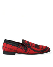 Load image into Gallery viewer, Dolce &amp; Gabbana Red Black Torero Loafers Slippers Men Shoes
